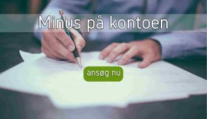 Minus på kontoen