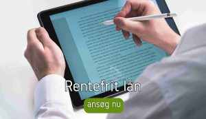 Rentefrit lån