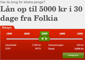 Smslån från Folkia